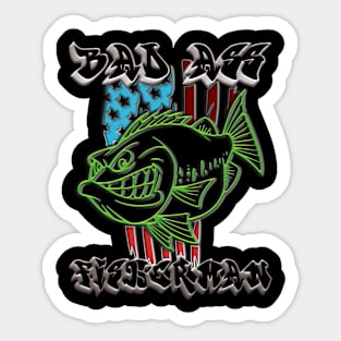 Bad Ass Fisherman Sticker